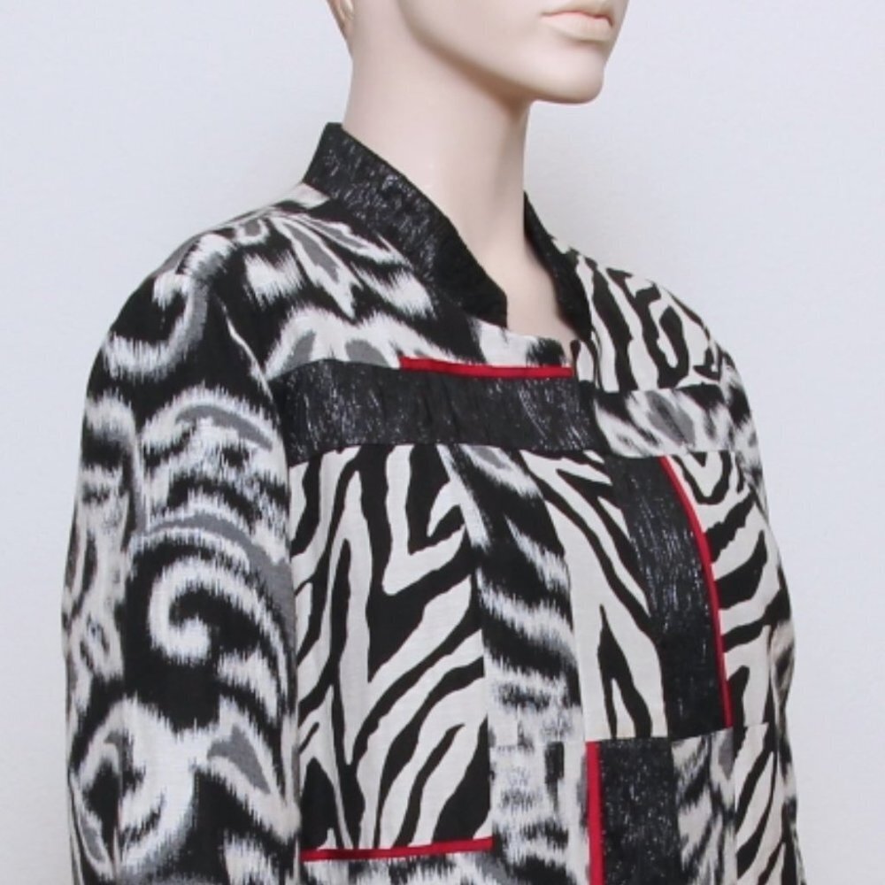 Chico's Patchwork Animal Print Jacket - image 5